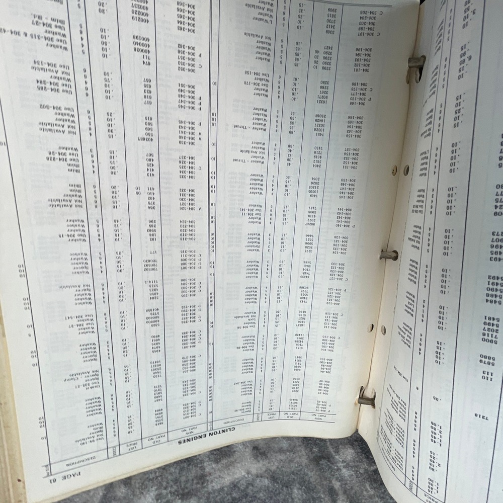 Vintage Clinton Engines Sales Service Technical Maintenance Manual Parts‎ List - Picture 3 of 8
